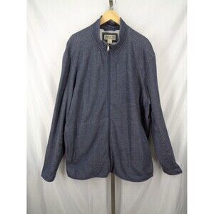 Duluth Trading Co Blue Threshold Fleece Full Zip Mock Jacket Size 3XL Men